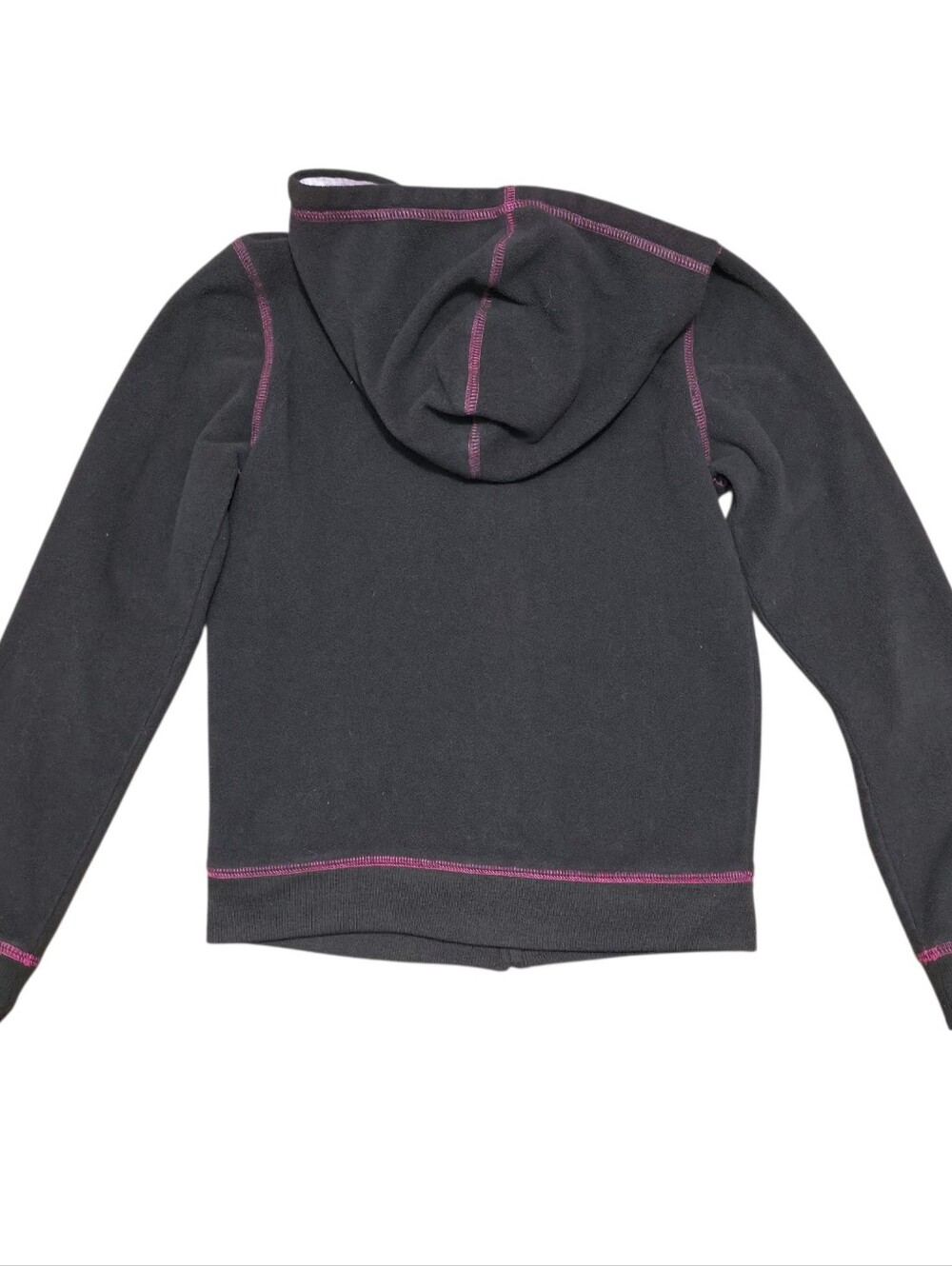 Y2K Old Navy brown & pink vintage zip up hoodie #kawaii #coquette - Picture 6 of 6